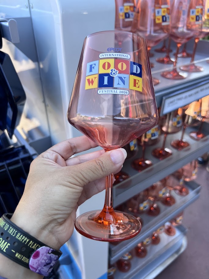 2026 Epcot Food & Wine Festival Plastic Wine Glass 15.9 oz