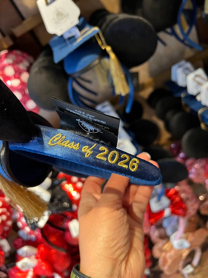Class of 2026 Graduation Mickey Mouse Ears Headband