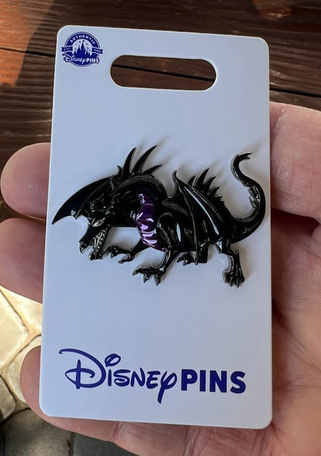 Maleficent Dragon 3D Sculpted Metallic Disney Pin
