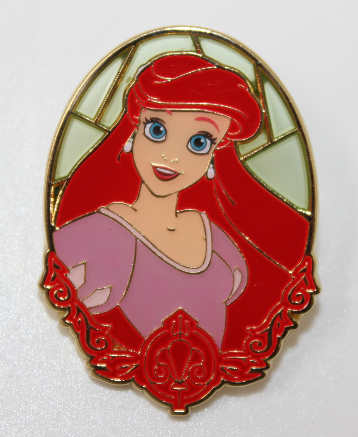 Ariel Princess Stained Glass Portrait Mystery BoxLunch Pin