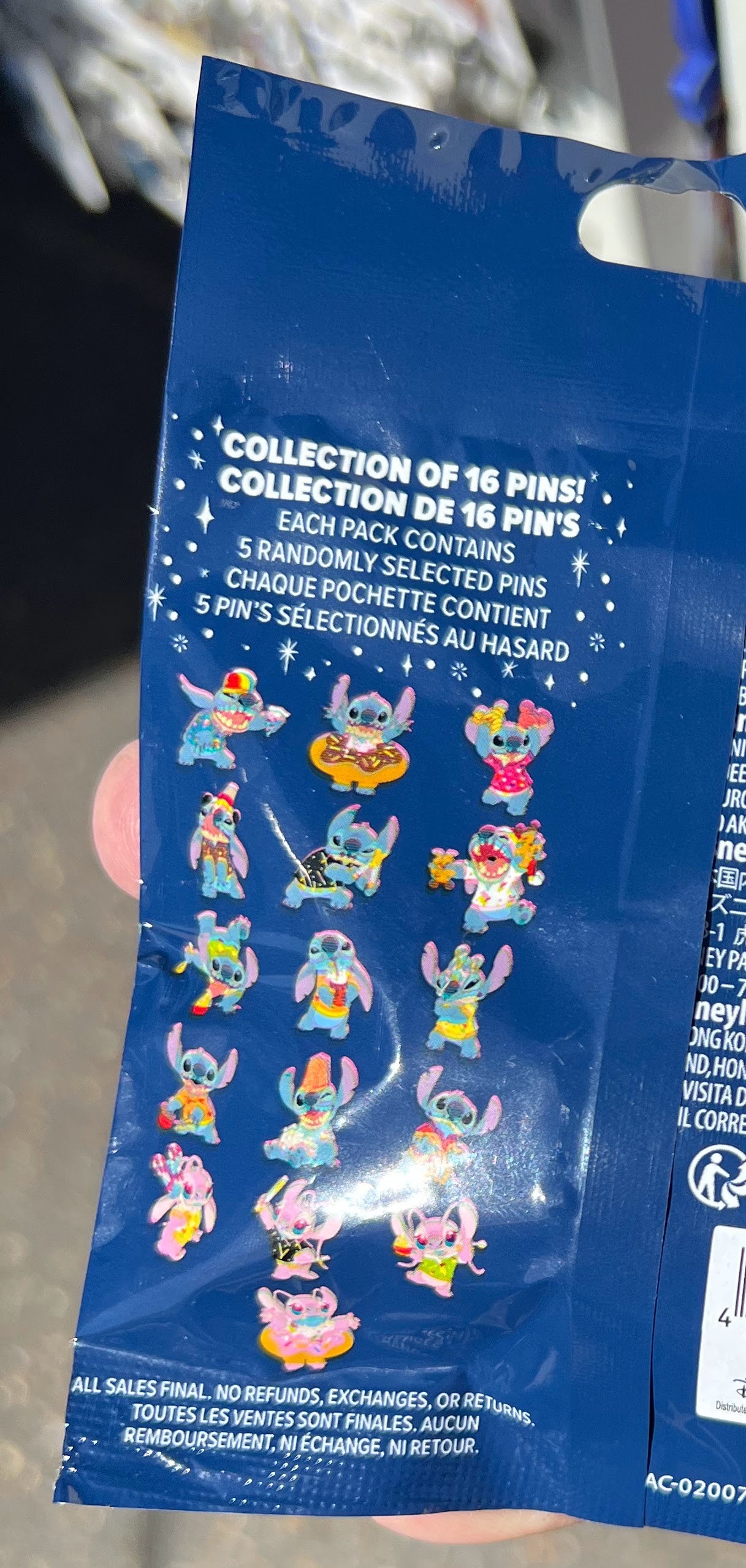 Stitch Attacks Snacks Mystery Disney Pin Pack
