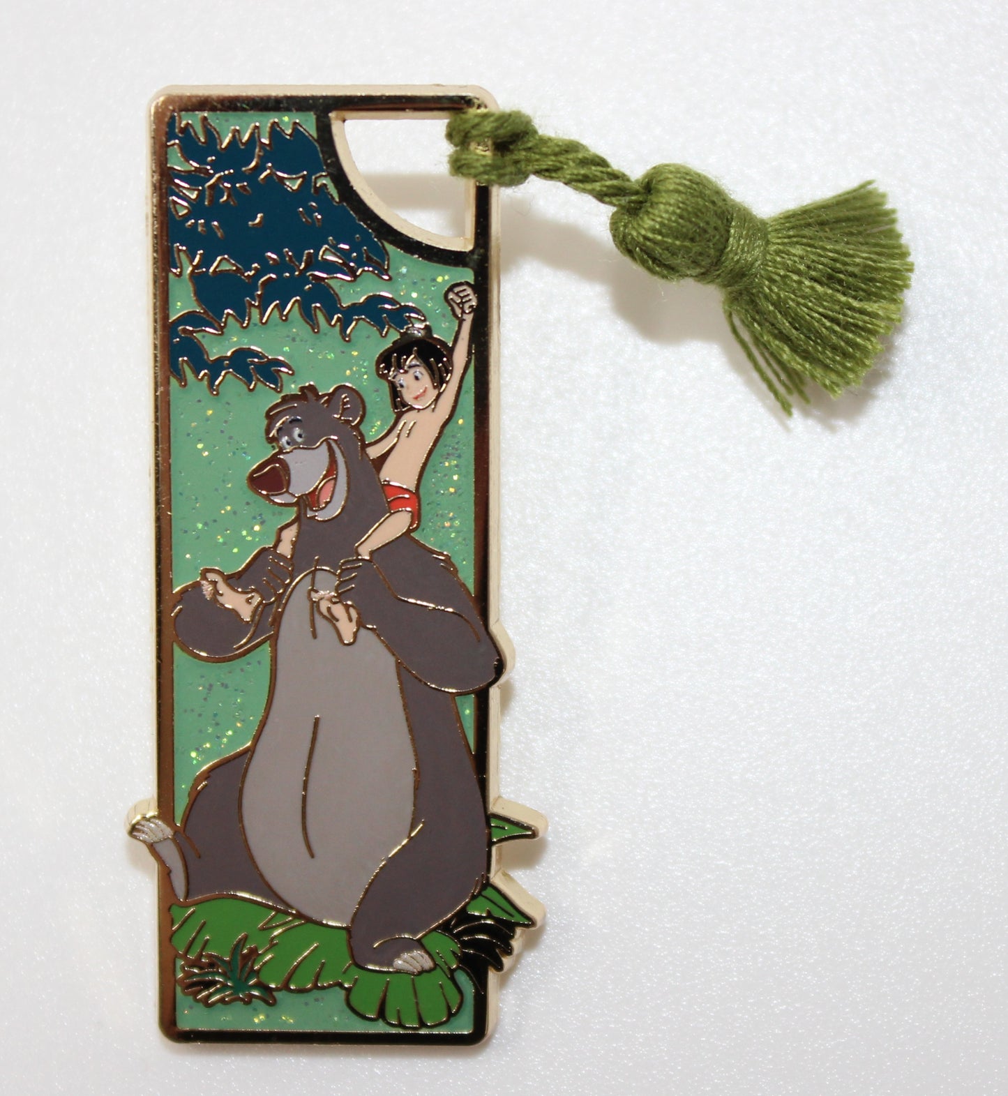 Baloo & Mowgli Jungle Book Bookmark Tassel Glitter Chaser Mystery BoxLunch Pin