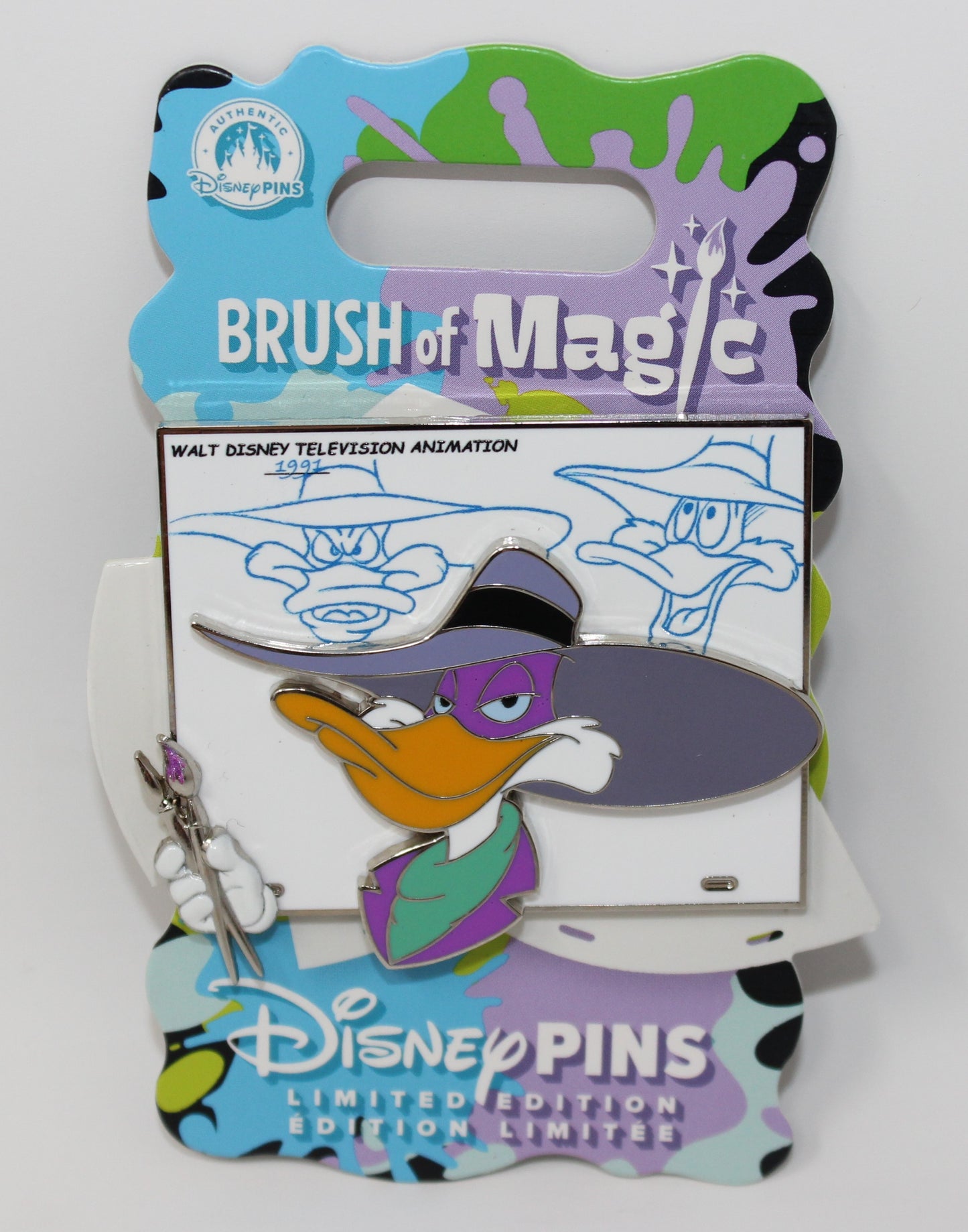Darkwing Duck Brush of Magic Limited Edition Disney Pin