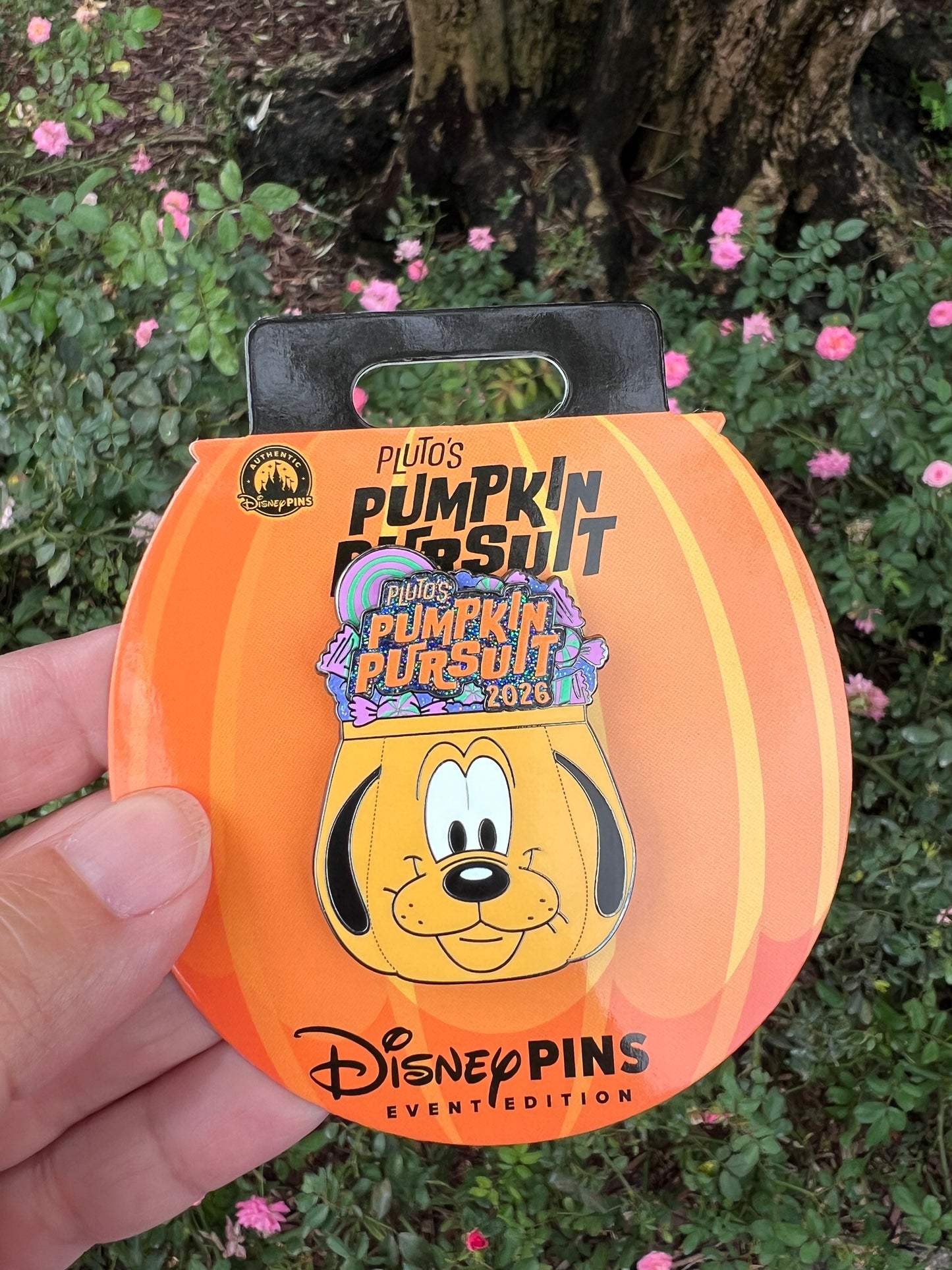 2026 Pluto's Pumpkin Pursuit Event Edition Disney Pin