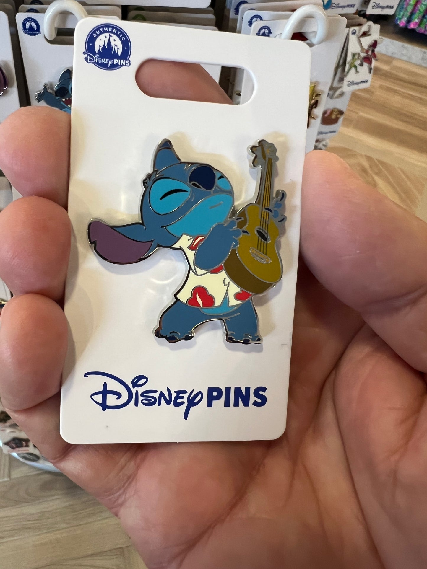 Ukulele Stitch Disney Pin