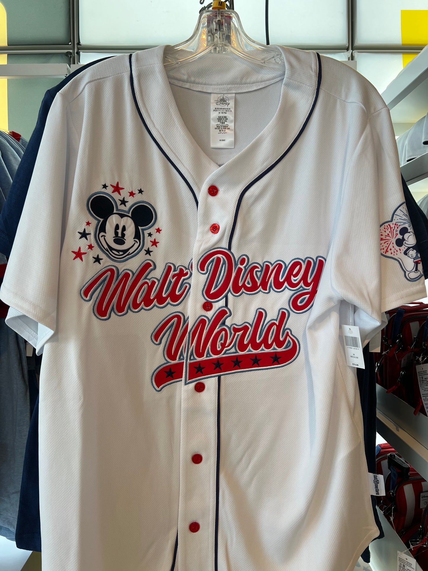 Walt Disney World Americana Baseball Jersey