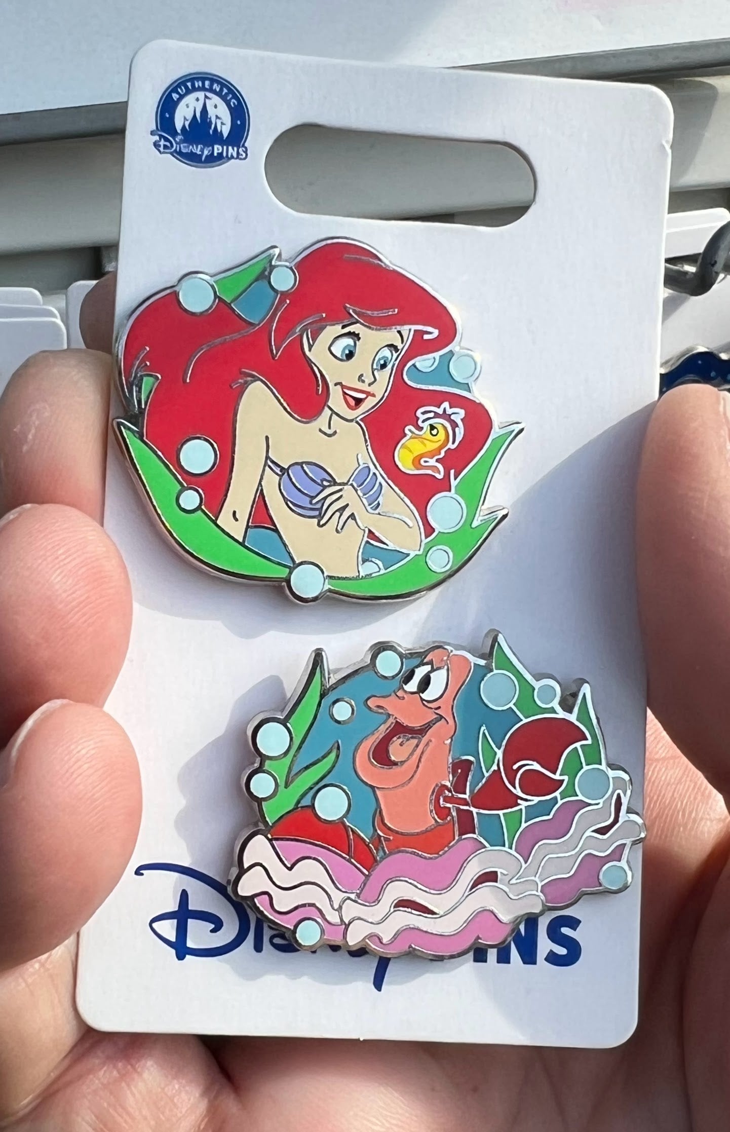 Ariel & Sebastian Disney Pin Set