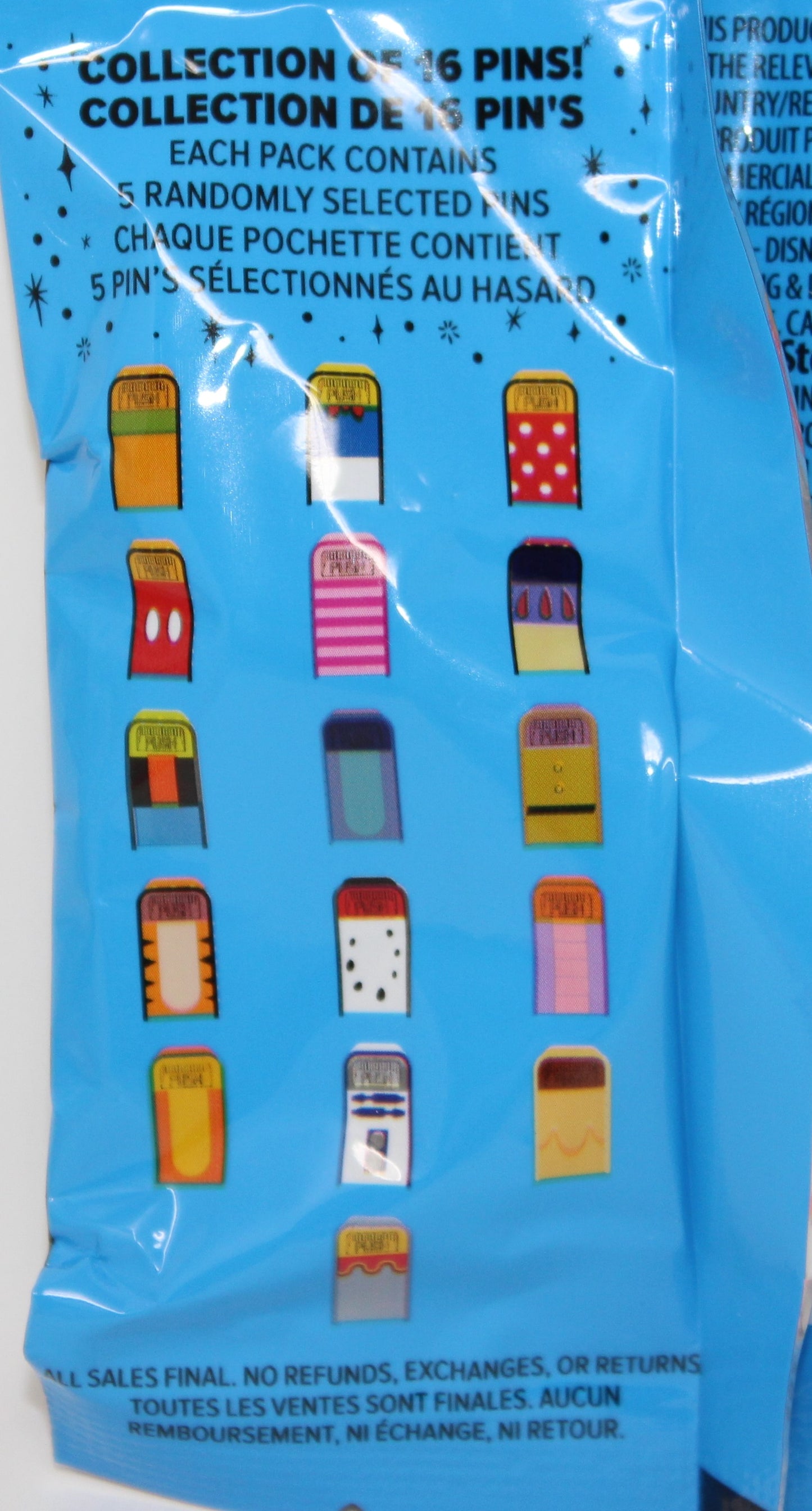 Character Trash Bins Mystery Disney Pin Pack