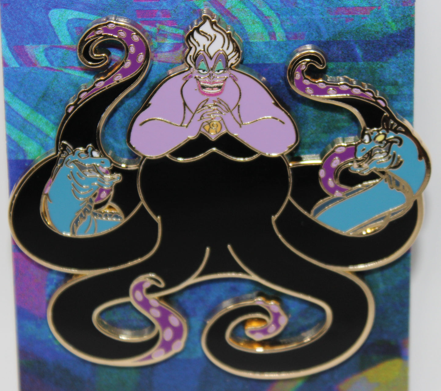 Ursula with Flotsam & Jetsam Pink a la Mode Disney Pin