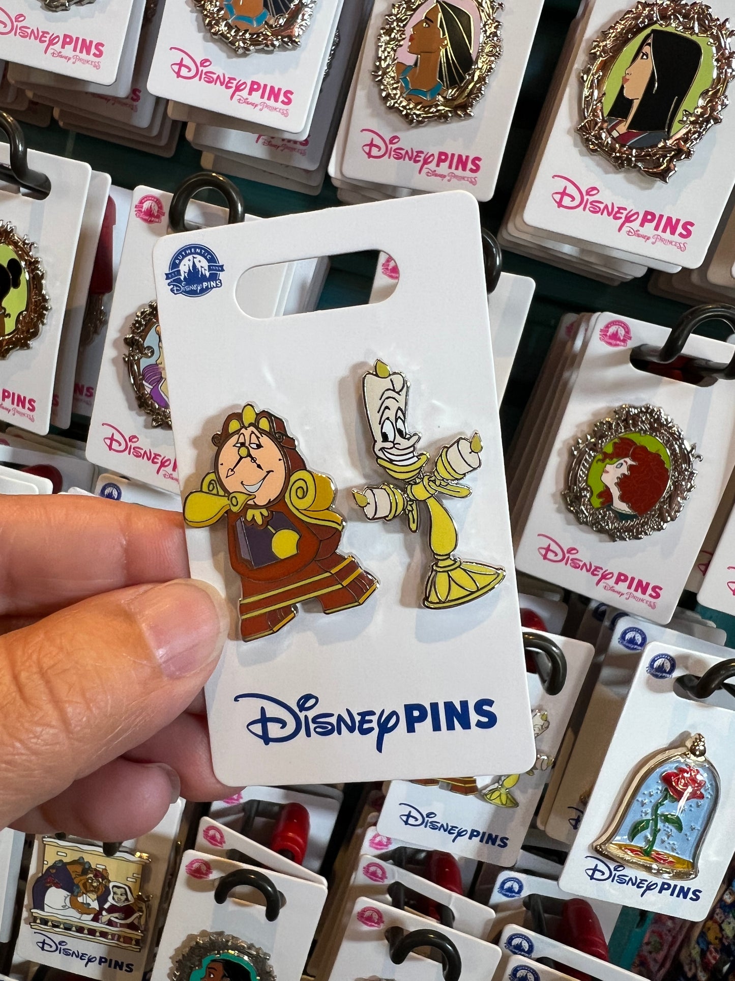 Cogsworth & Lumiere Disney Pin Set