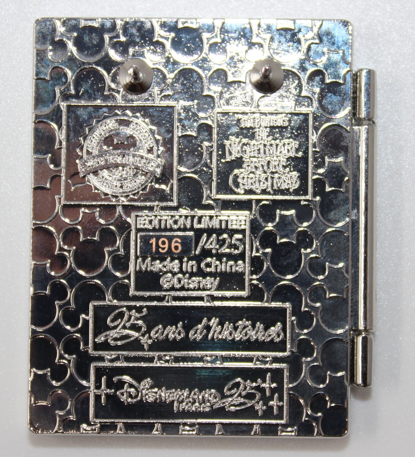 Jack Skellington 25 Years of History Disneyland Paris Disney Pin 196/425