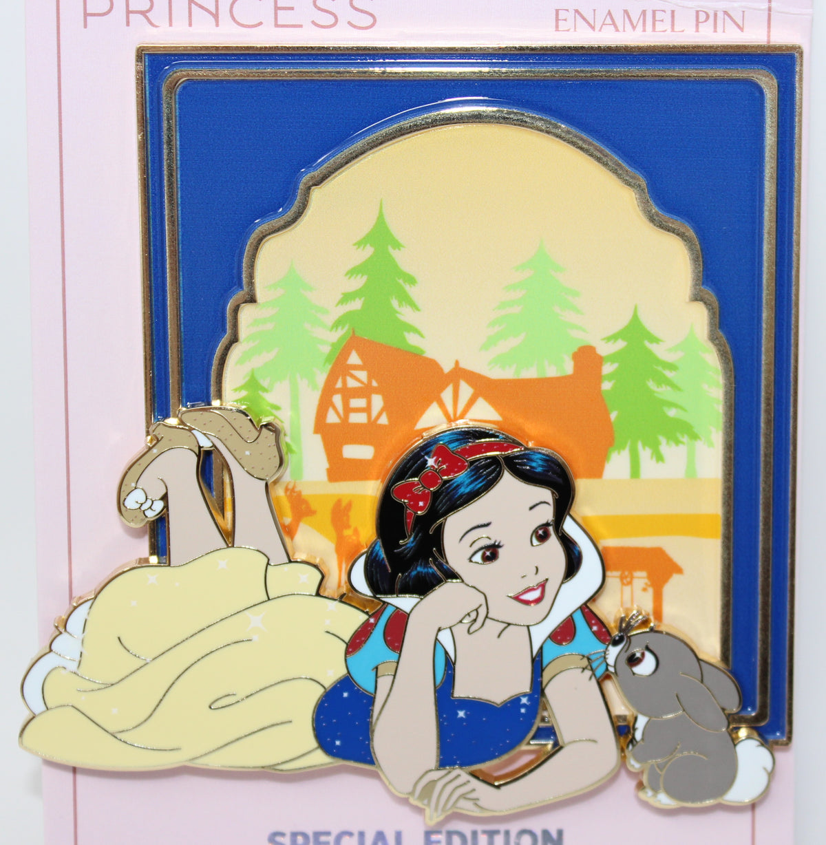Snow White Fairytale Realms Pink a la Mode Jumbo Disney Pin