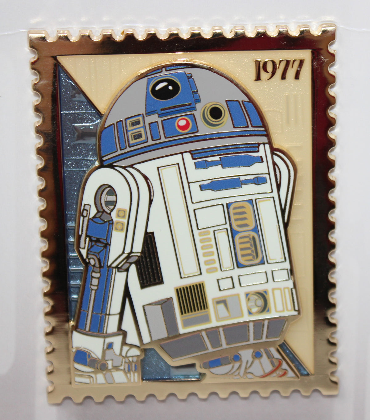 R2-D2 Royal Stamps Pink a la Mode Signature Edition Disney Pin