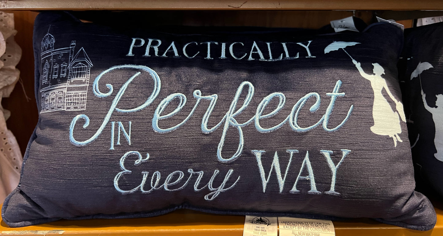 Marry Poppins Practically Perfect Throw Pillow