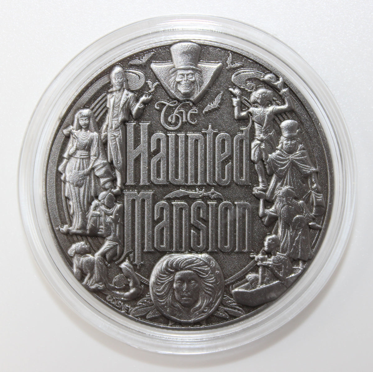 Hatbox Ghost Haunted Mansion Disney Medallion