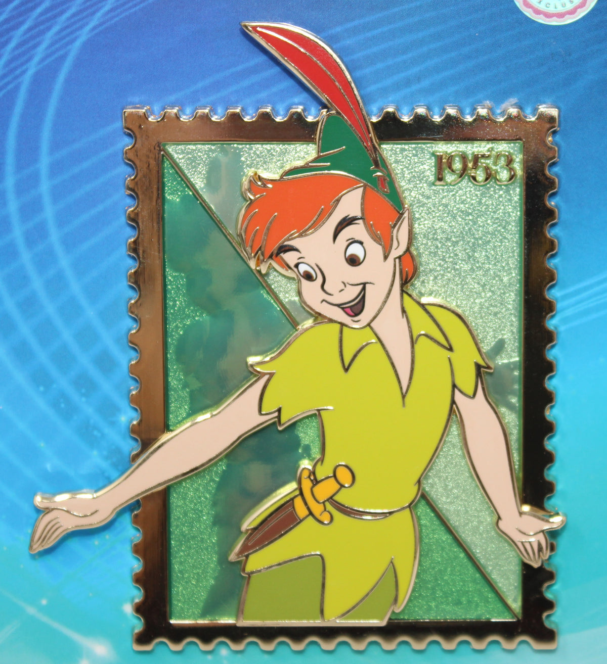 Peter Pan Royal Stamps Pink a la Mode Disney Pin