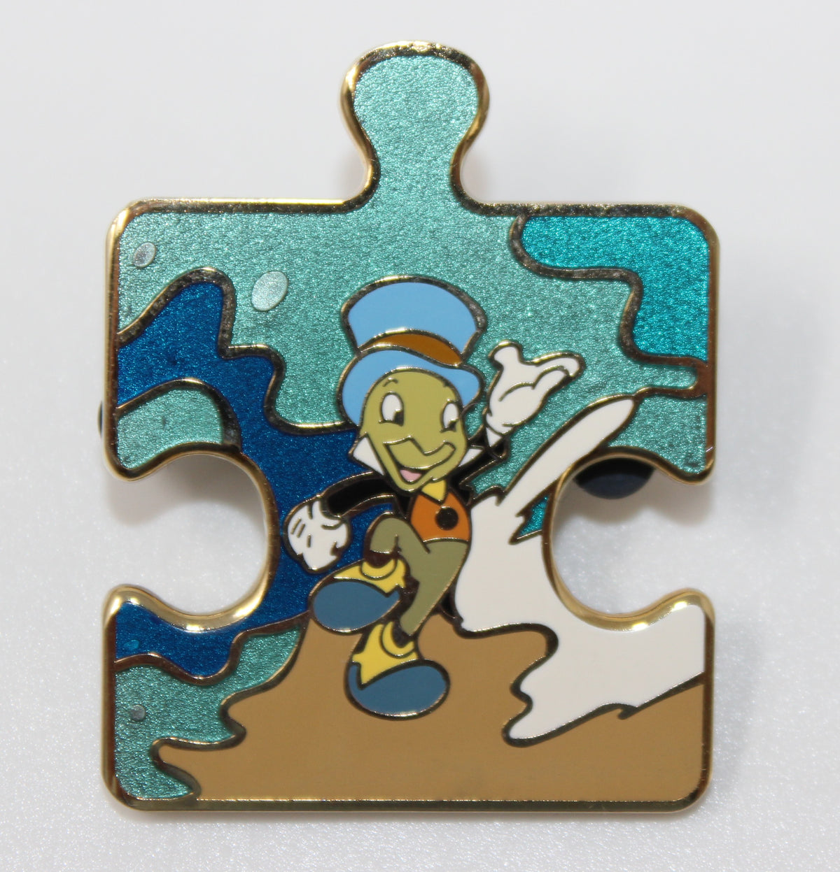 Jiminy Cricket Pinocchio Character Connection Puzzle Disney Pin
