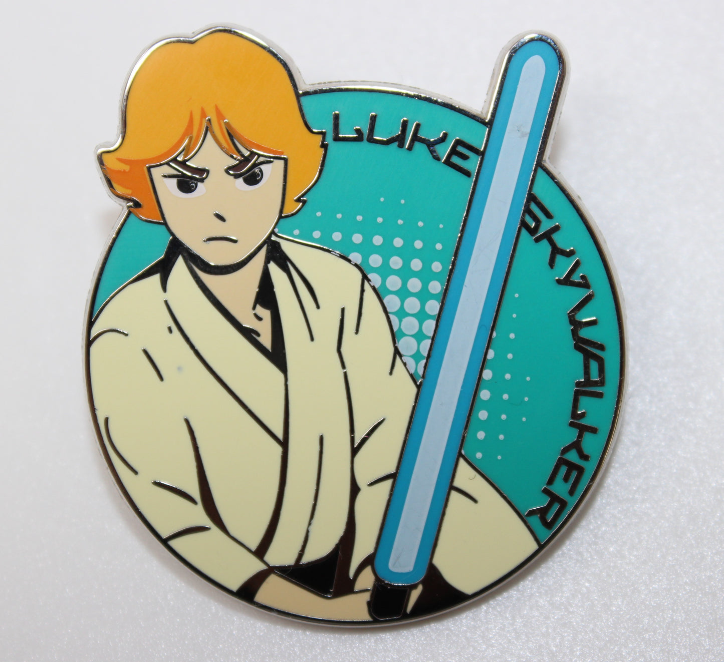 Luke Skywalker Screen Tone Circles Star Wars Mystery Disney Pin