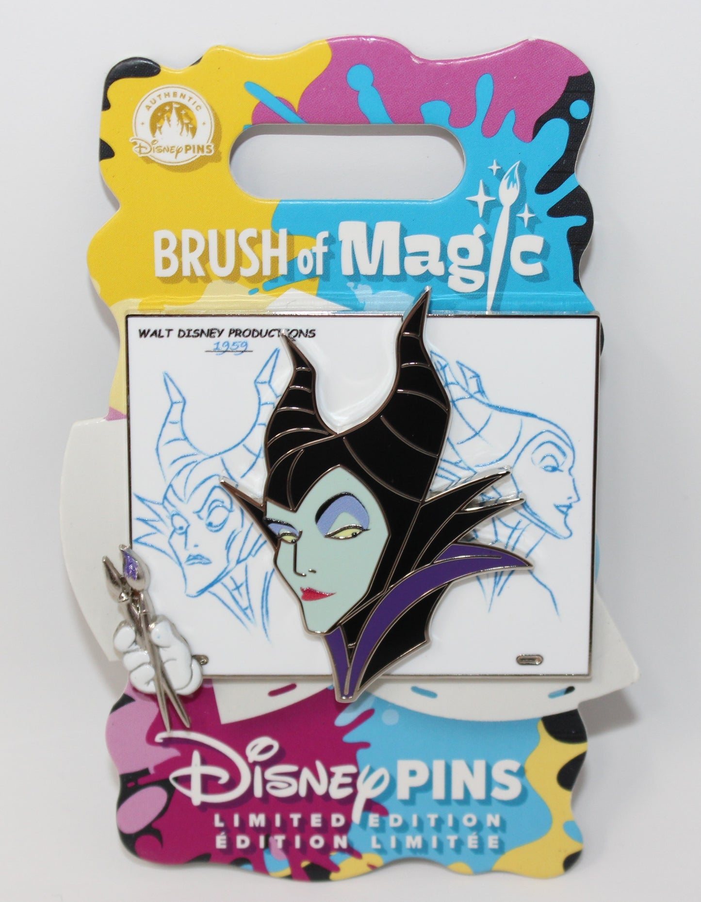 Maleficent Brush of Magic Limited Edition Disney Pin
