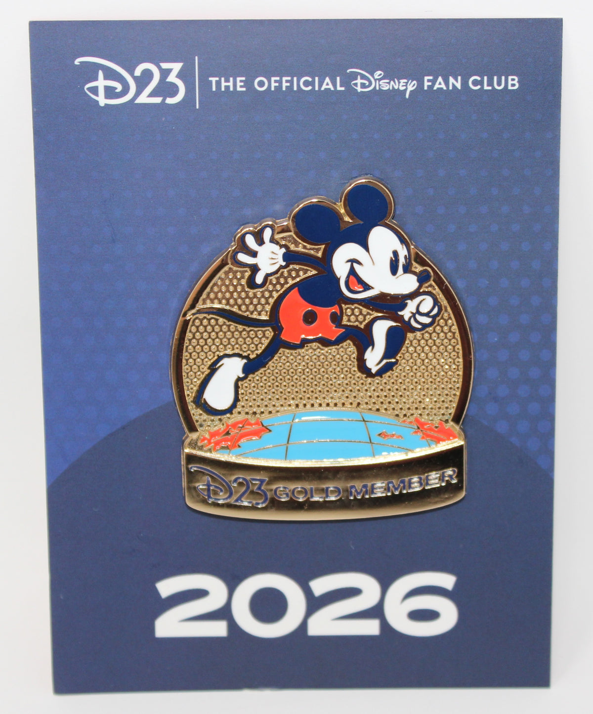 Mickey Mouse 2026 D23 Gold Member Disney Pin