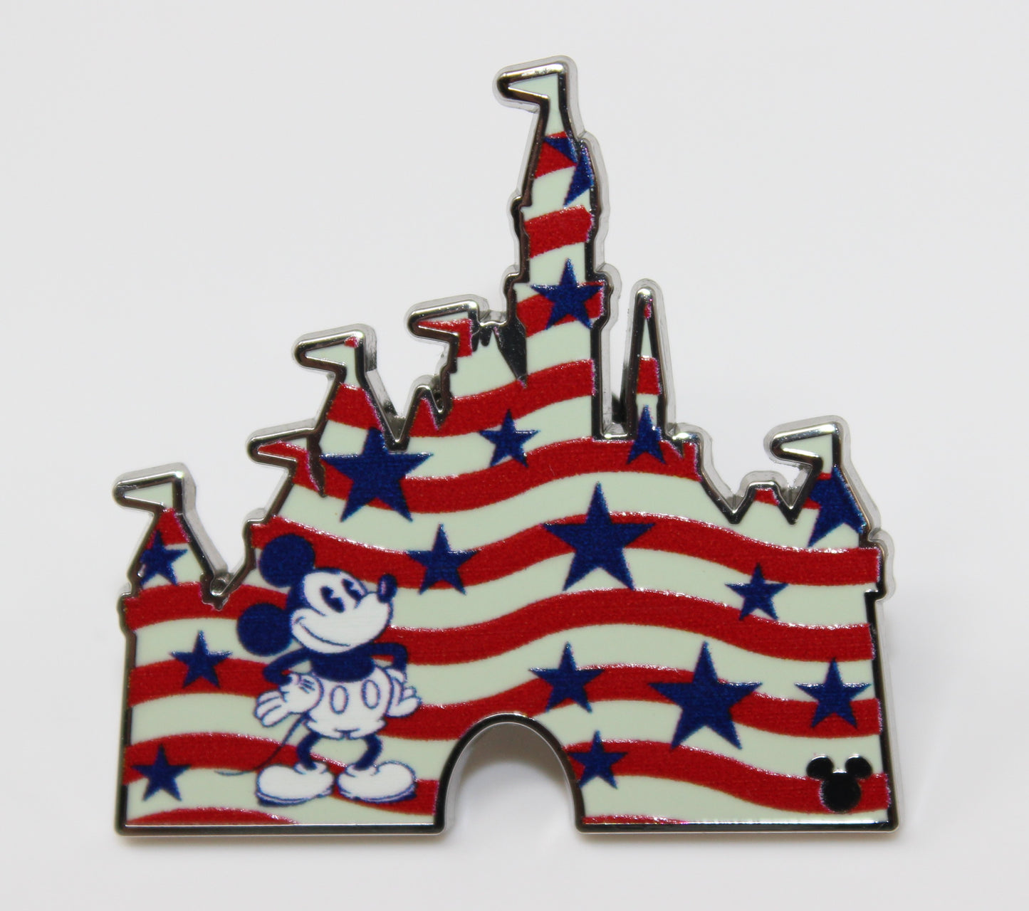Mickey Mouse Americana Castle Disneyland 2025 Hidden Disney Wave A Pin