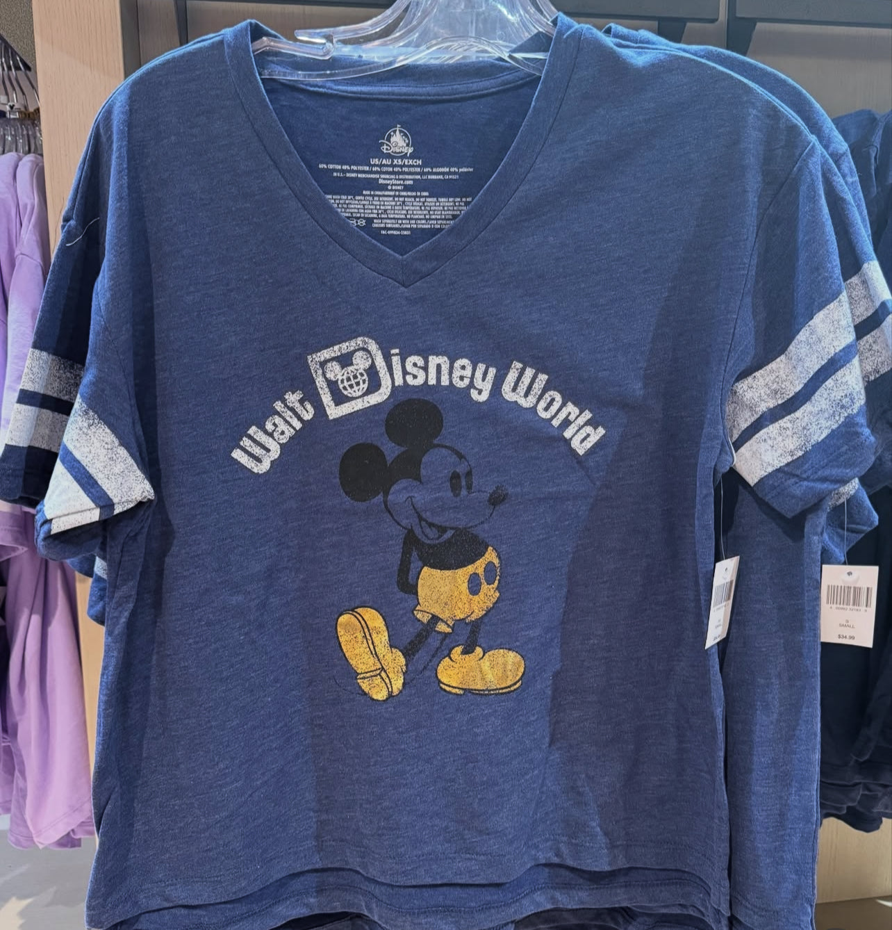 Mickey Mouse Foil Walt Disney World Women's T-Shirt