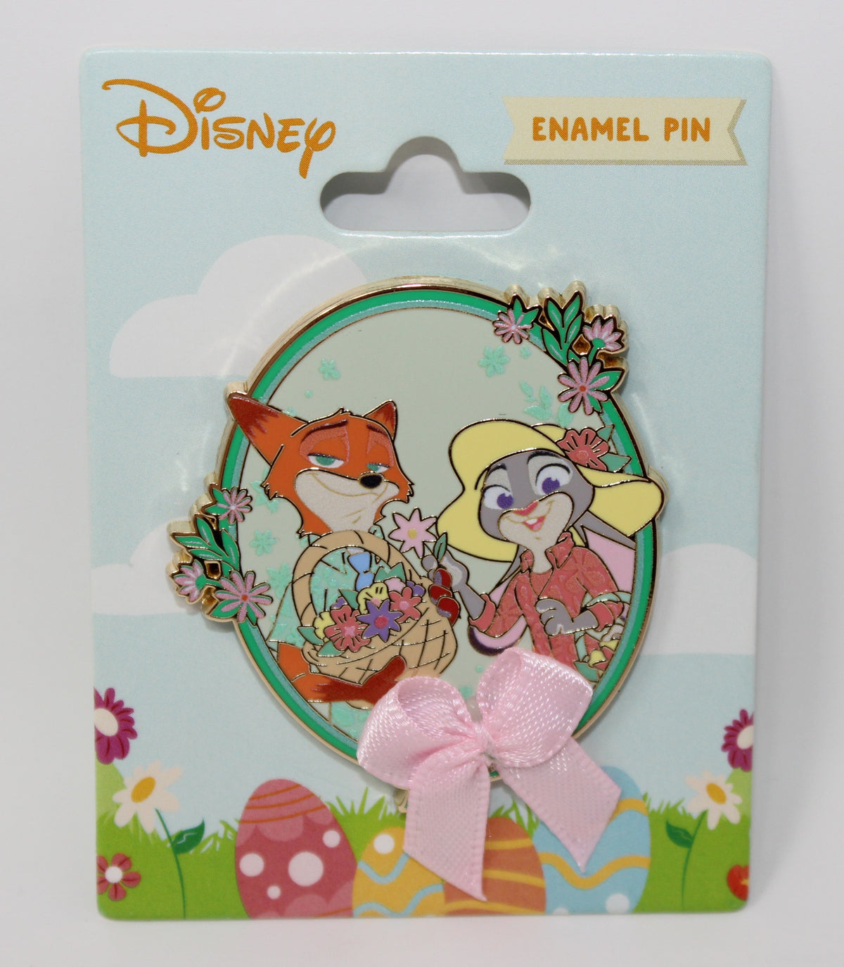 Nick & Judy Picking Flowers Zootopia BoxLunch Disney Pin