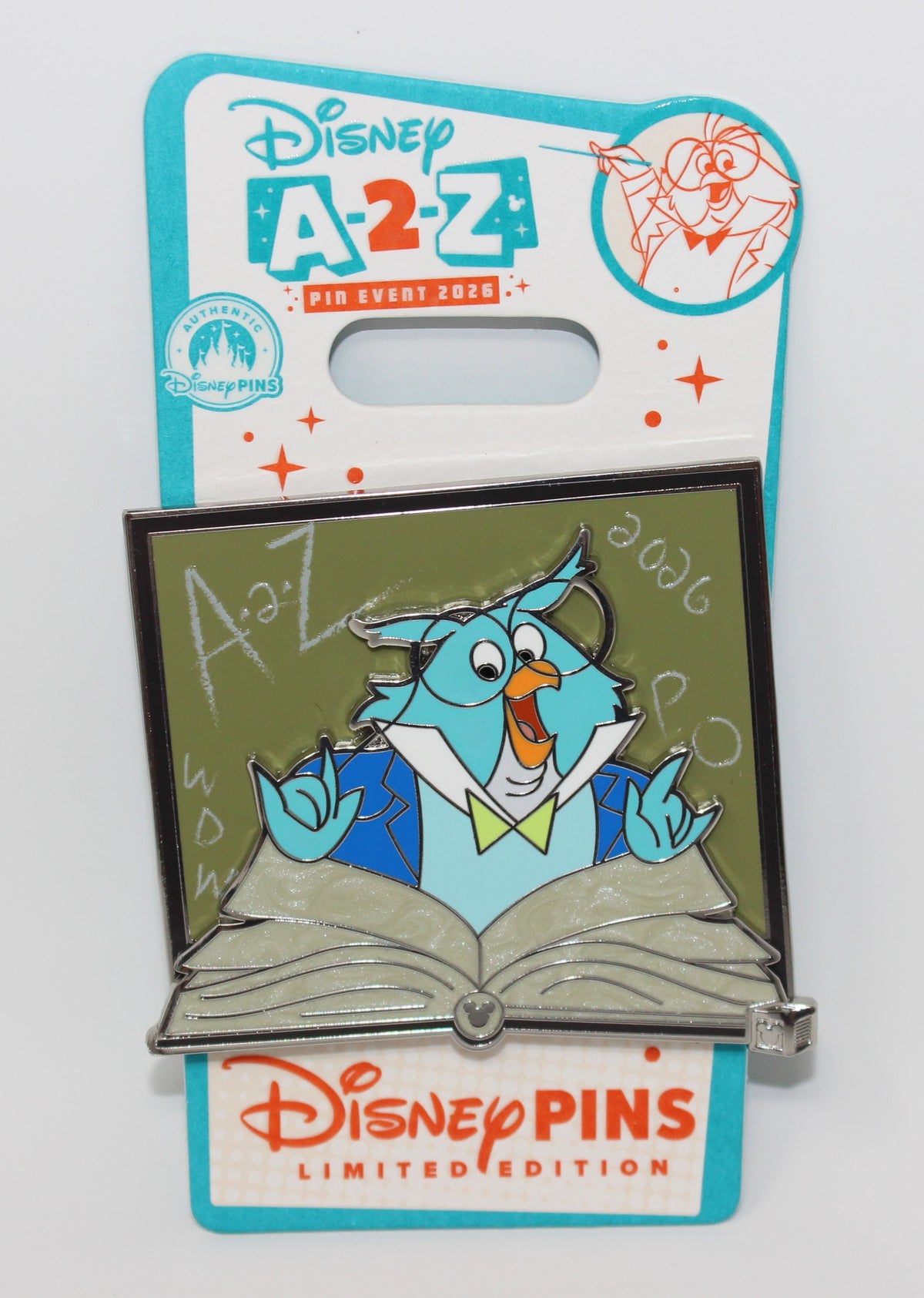 Professor Owl A-2-Z Welcome Disney Pin