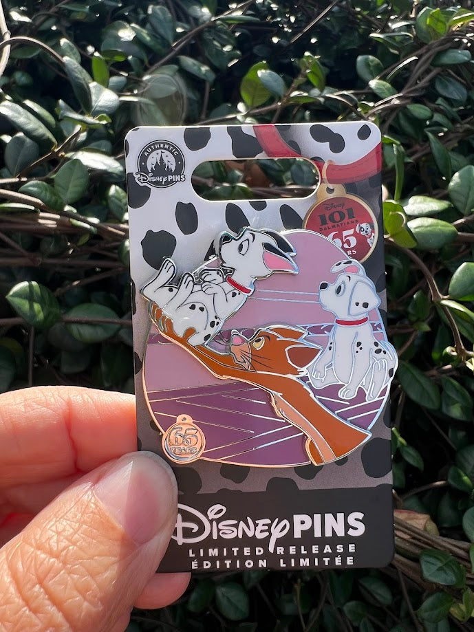 Sergeant Tibbs & Puppies 101 Dalmatians 65th Anniversary Limited Release Disney Pin