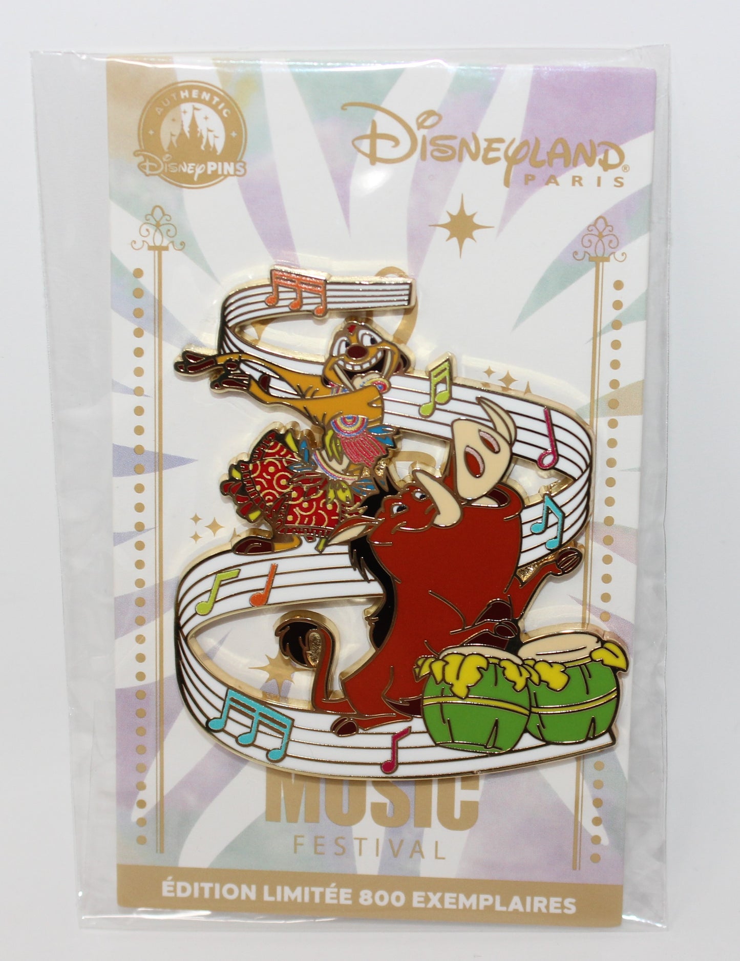 Timon & Pumbaa 2025 Music Festival Disneyland Paris Disney Pin