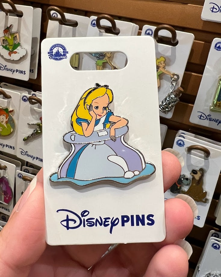 Alice in Bottle Disney Pin