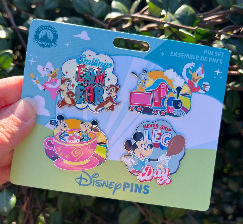 Mickey & Friends Best Day Ever 4 Disney Pin Set