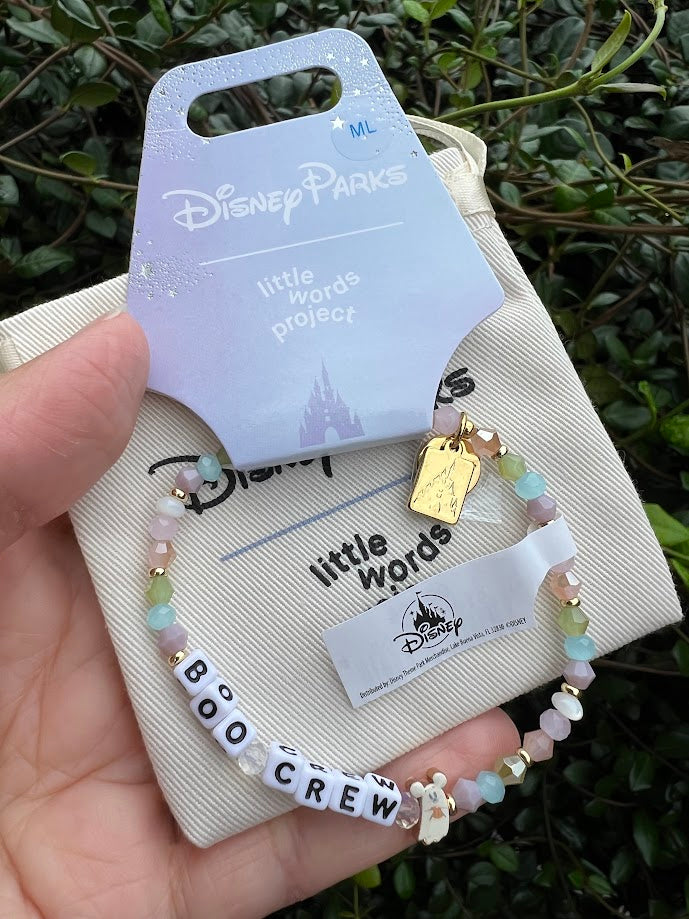 Boo Crew Mickey Ghost Little Words Project Beaded Disney Bracelet
