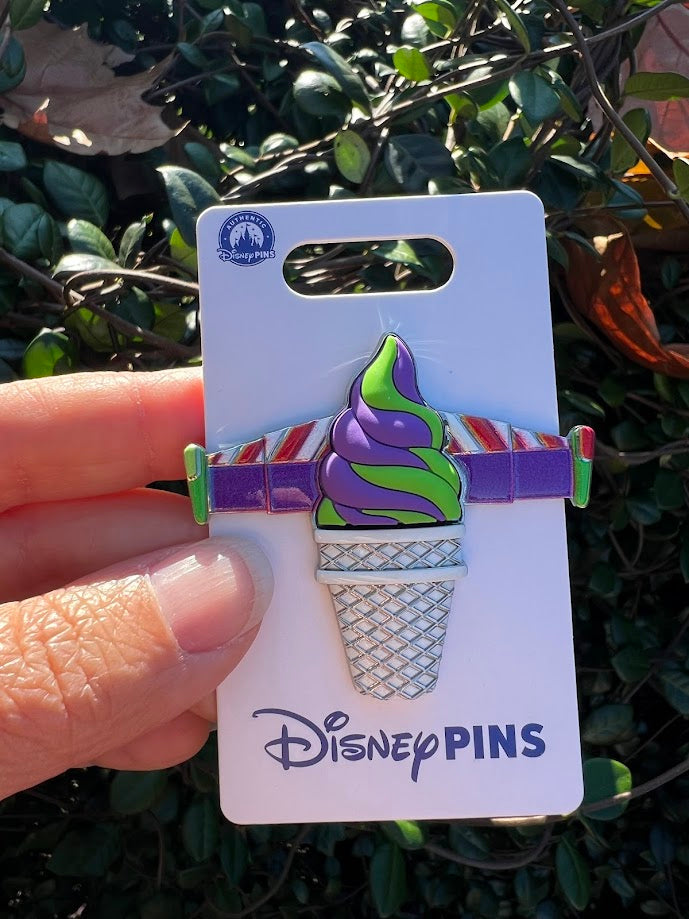 Buzz Lightyear Ice Cream Cone Disney Pin