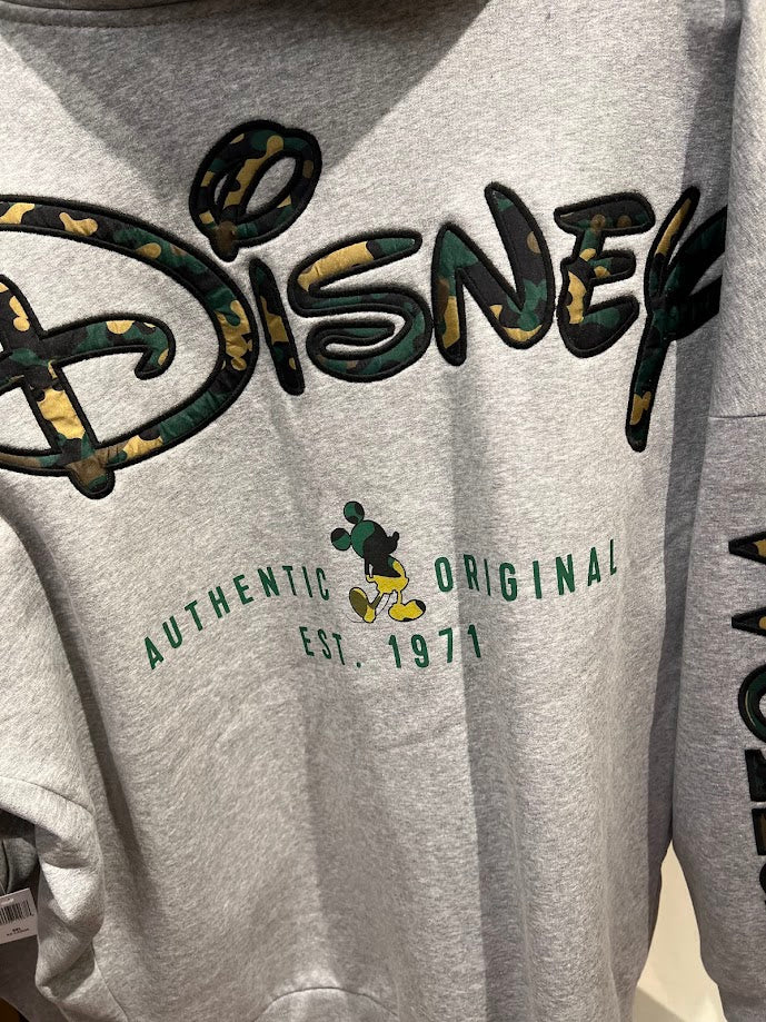 Camouflage Mickey Mouse Walt Disney World Zippered Hoodie