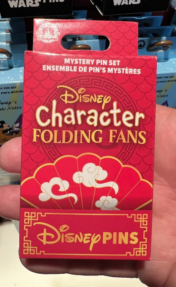 Character Folding Fans Mystery Disney Pin Pack