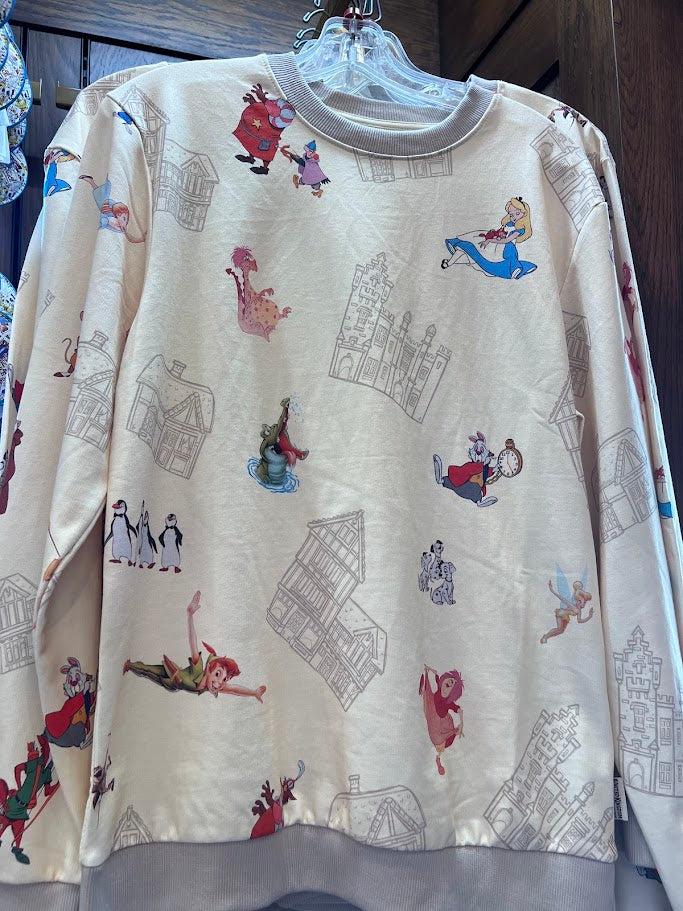 Disney Characters United Kingdom Pavilion Adult Sweatshirt