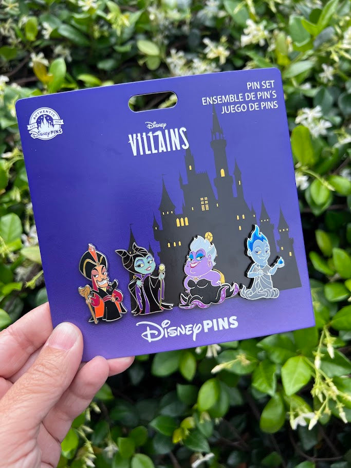 Chibi Villains Disney Pin Set