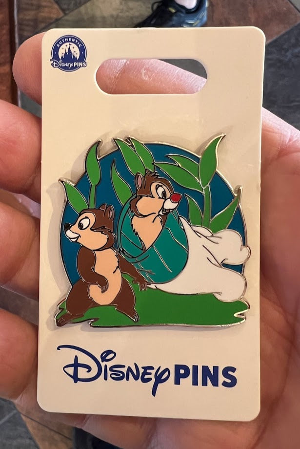Chip & Dale with a Glove Disney Pin