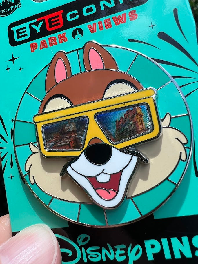 Chip Hollywood Studios Eyeconic Quarterly Series Passholder Disney Pin