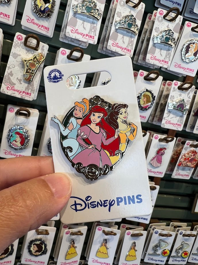 Cinderella Ariel & Belle Disney Pin