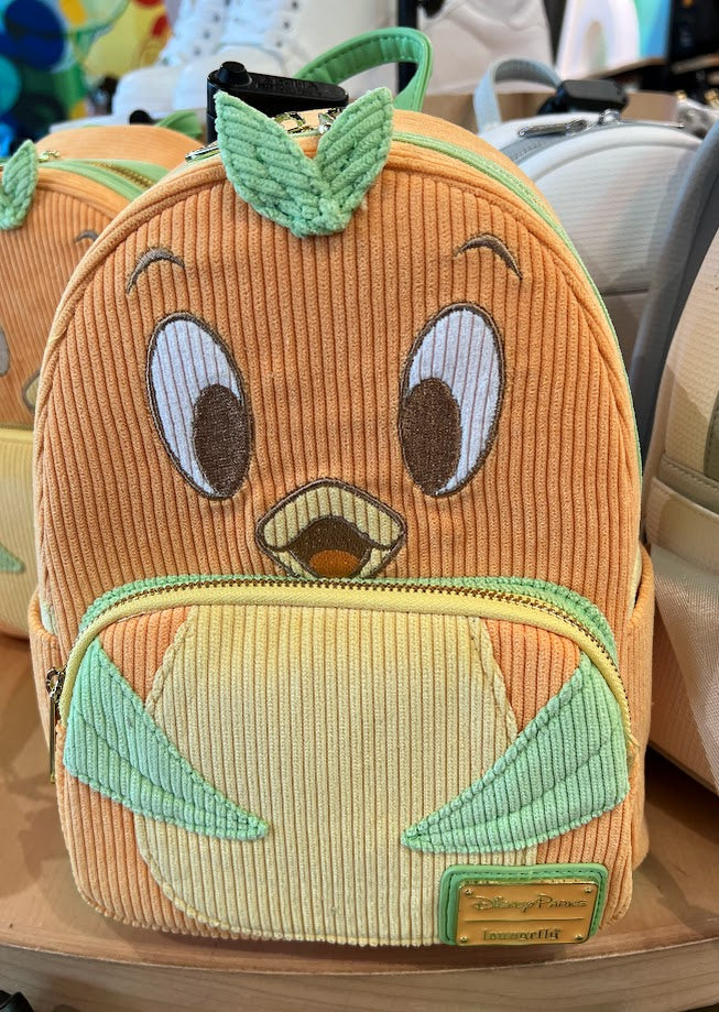 Corduroy Orange Bird Loungefly Disney Mini Backpack