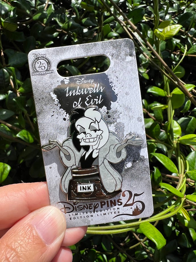 Cruella Inkwells of Evil Limited Edition Disney Pin