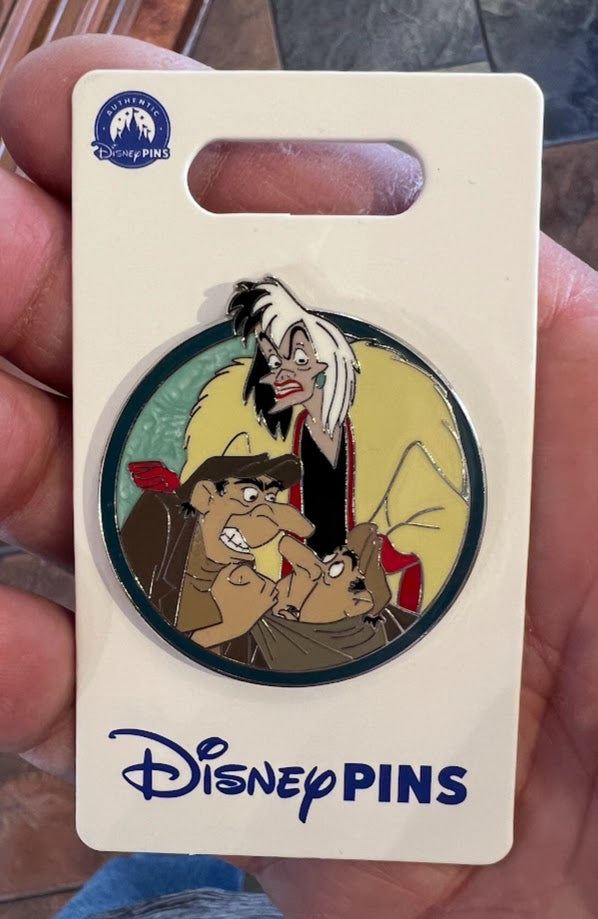 Cruella Jasper & Horace 101 Dalmatians Disney Pin