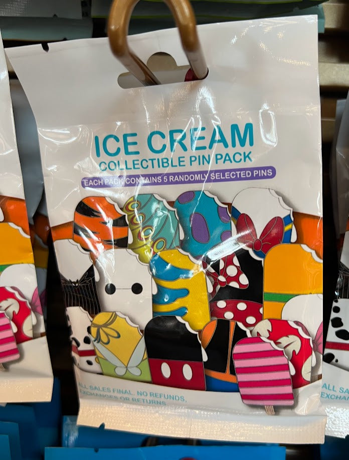 Disney Characters Ice Cream Mystery Disney Pin Pack