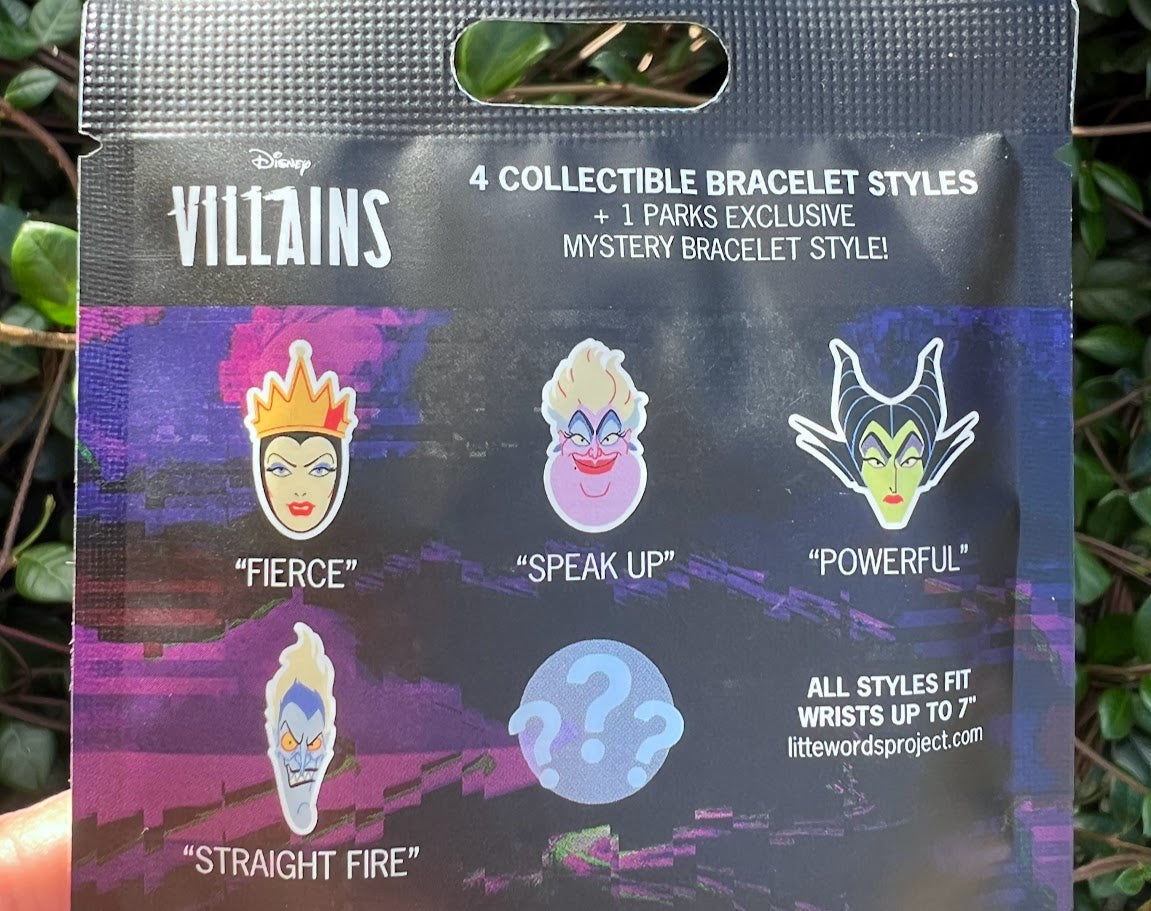 Disney Villains Little Words Project Mystery Beaded Bracelet