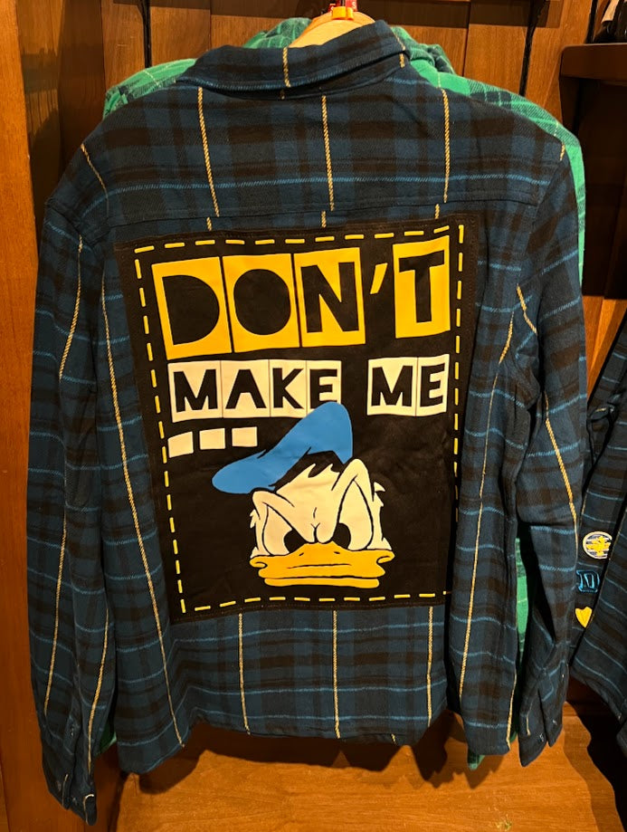 Donald Duck Disney Flannel Shirt
