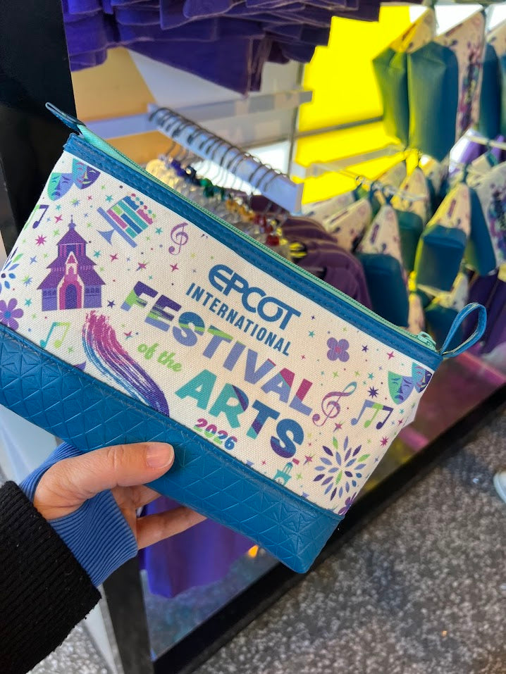 Figment 2026 Epcot Festival of the Arts Passholder Zippered Pouch