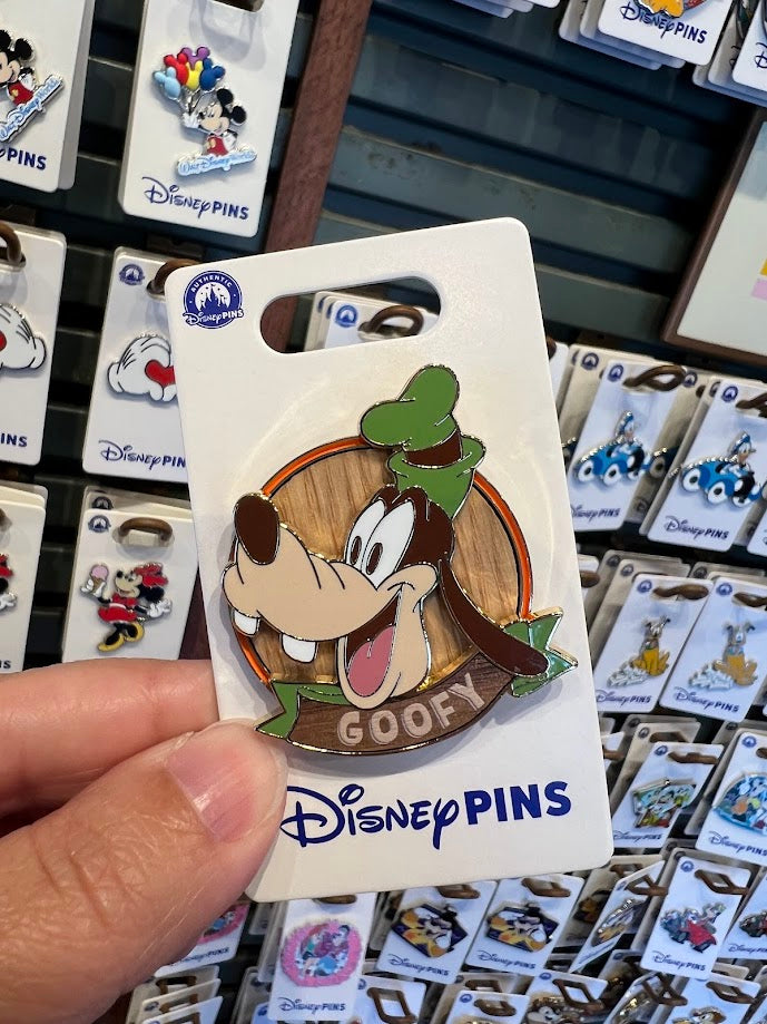 Goofy Wooden Disney Pin
