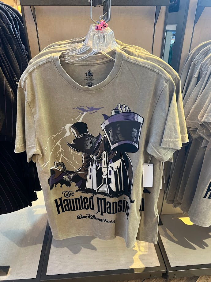 Hatbox Ghost Haunted Mansion Walt Disney World Adult T-Shirt